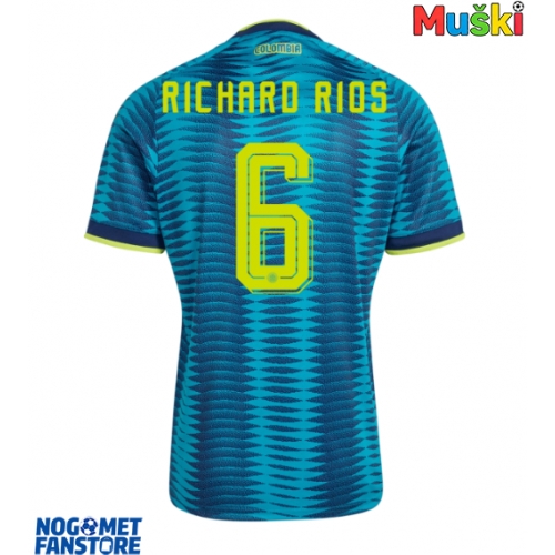 Kolumbija Richard Rios #6 Gostujuci Dres SP 2026 Kratak Rukav